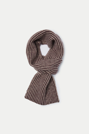 투톤 슬릿 니트 머플러					