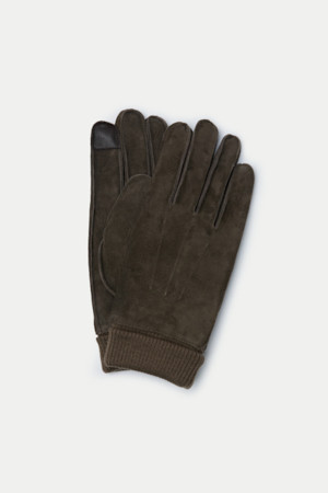 누벅 니트 시보리 장갑