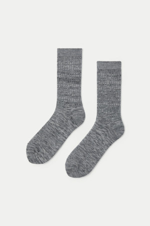 조직감 솔리드 장목 양말					