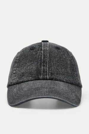 블랙 데님 볼캡