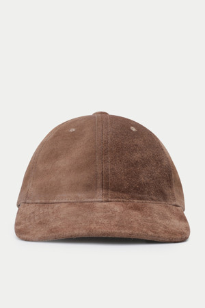 A LEATHER BASEBALL CAP