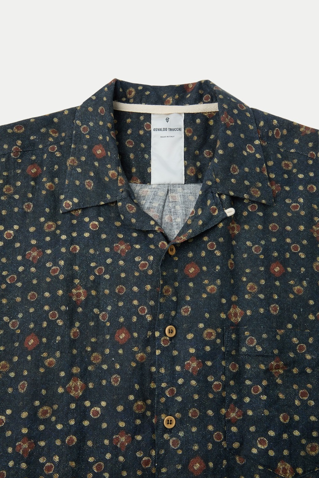 PRINTED LINEN SHORT SHIRTS