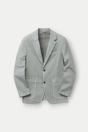 (SET UP) 다잉 조직감 레귤러핏 자켓					