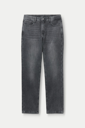 그레이 워싱 힙스터 밴딩 데님					