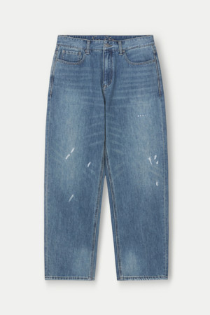 중청 페인팅 벌룬 데님