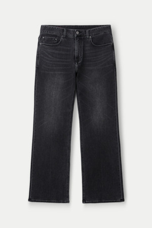 블랙 플레어핏 데님