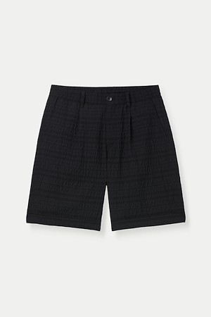 (SET UP) 크리즈 체크 와이드 쇼츠