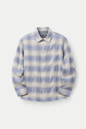 MTT 블루 체크 셔츠