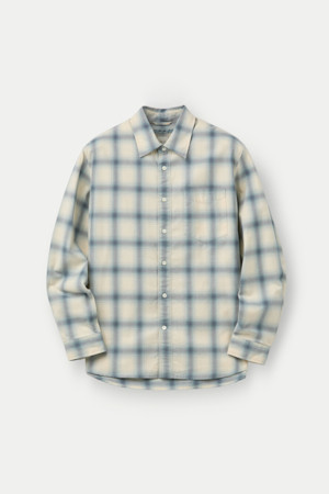 옴브레 체크 셔츠					