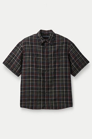 루나다잉 체크 반팔 셔츠		