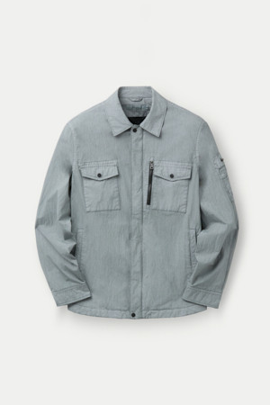 다잉 집업 포켓 아우터 셔츠					