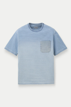 그라데이션 스트라이프 반팔 티셔츠					