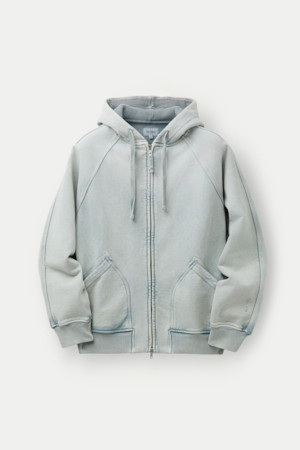 (SET UP) 미네랄 워싱 후디 집업		