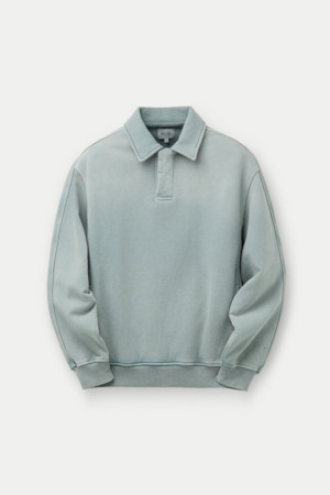 워싱 카라 스웻셔츠