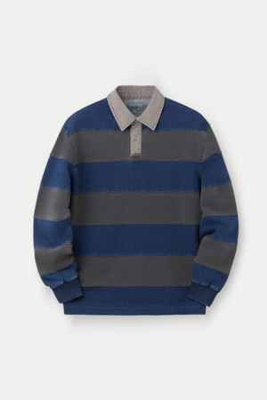 스트라이프 다잉 긴팔 티셔츠					