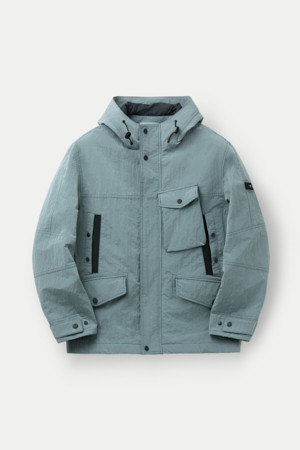 다잉 후디 중기장 점퍼					