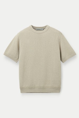 텍스처 니트 H/S 크루넥					