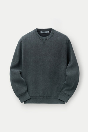 가먼트 다잉 L/S 크루넥 스웻 셔츠