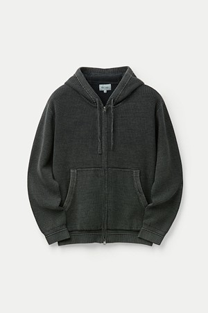 Garment Dyed Hoodie Zip-up					