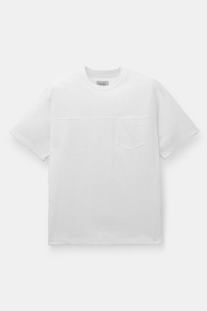 (Japanese Fabric) 절개 포켓 반팔티셔츠