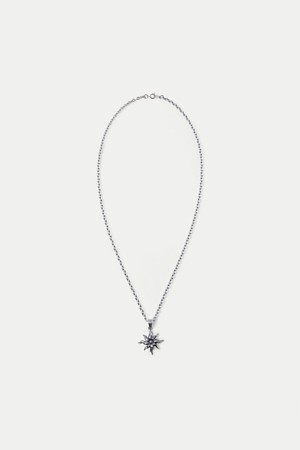 로우하이드 트위스트 선 팬던트 + 스테인리스 체인 (55cm)