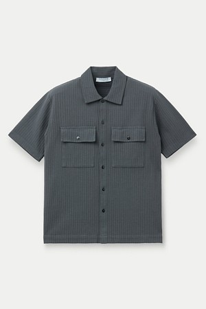 DANIELE FIESOLI SET UP 저지 칼라 셔츠				