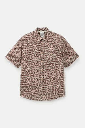 OSVALDO TRUCCHI PRINTED LINEN SHORT SHIRTS					