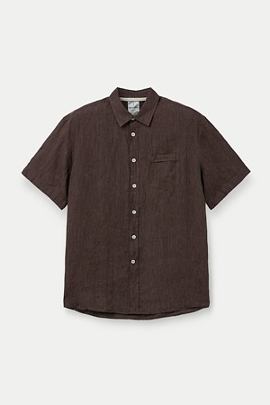 OSVALDO TRUCCHI DYED LINEN SHORT SHIRTS					