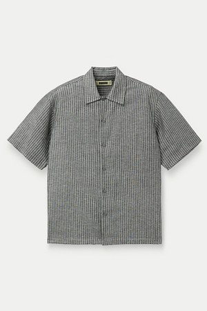 WOODBIRD WBWANG TAI 스트라이프 린넨 셔츠