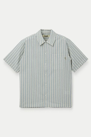 WOODBIRD WBBANKS 스트라이프 린넨 셔츠