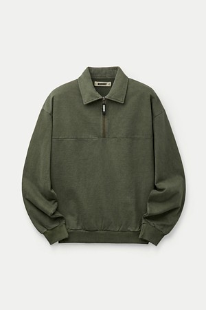 WOODBIRD WBLoke Washed Zip Polo					