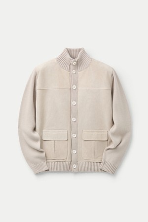 DANIELE FIESOLI LEATHER CARDIGAN					