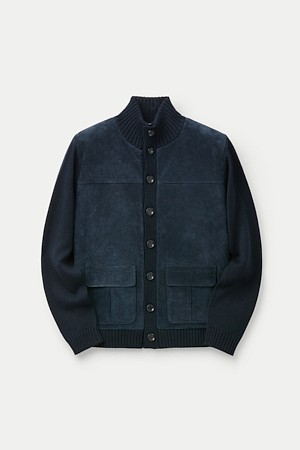DANIELE FIESOLI LEATHER CARDIGAN					