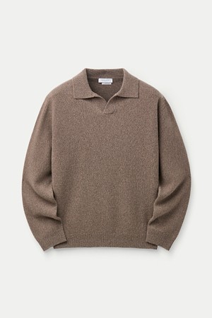 DANIELE FIESOLI EXTRAFINE MERINOS WOOL CASHMERE POLO SWEATER					