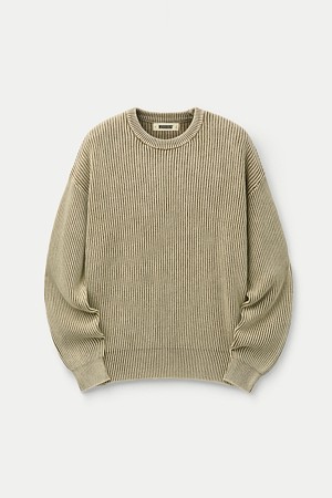 WOODBIRD WBSake Washed Crew Sweater					