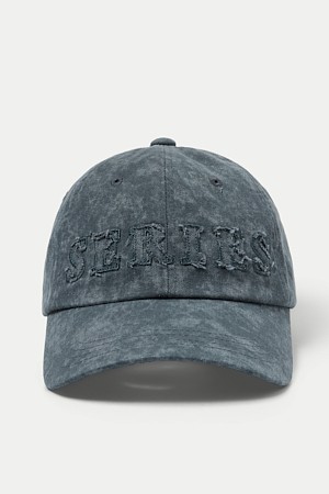 빈티지 워싱 로고 자수캡					