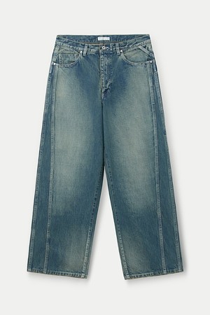 ROTOL Triple Seams 6P Denim Wide Damage					