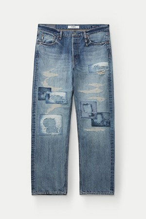 FDMTL CLASSIC FIT DAMAGED DENIM					
