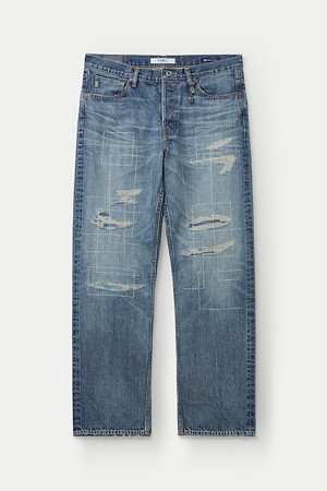 FDMTL CLASSIC FIT DAMAGED DENIM					