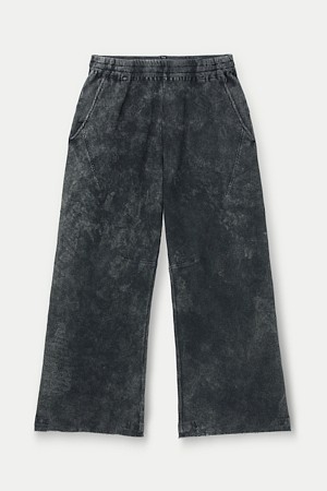 ROTOL Chemical Dyed Waffle Foldover Pants					