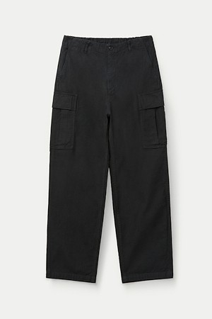 SAGE DE CRET Back Satin M-51 Style Wide Tapered Pants					