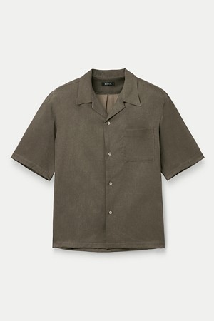 ROTOL Pigment Gabardine Open Collar Shirt					
