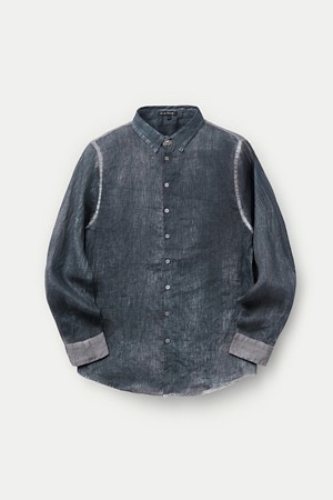 NEVER ENOUGH 다이드 린넨 셔츠		