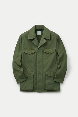 SAGE DE CRET Back Satin M-47 Style Jacket					