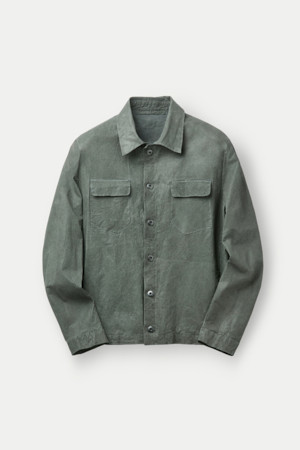 SALVATORE SANTORO 셔츠 레더 자켓				