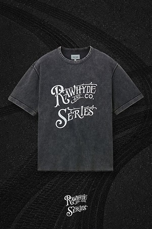 series x RAWHYDE 워시드 아트웍 반팔