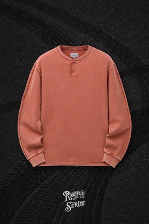 series x RAWHYDE 워시드 헨리넥 티셔츠