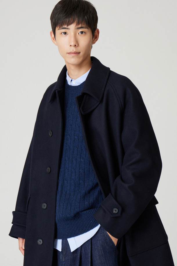 24/7 series - 코트 - WOOL BALMACAAN COAT (247)