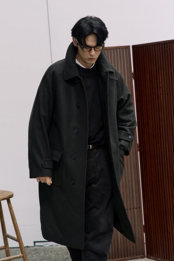 24/7 series - 코트 - WOOL BALMACAAN COAT (247)