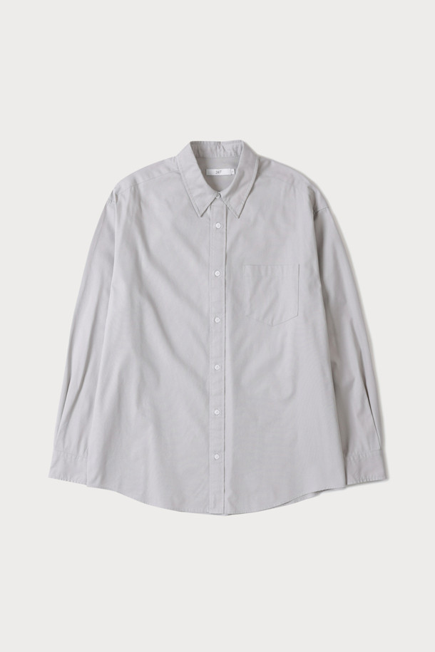 [24/7 series] COMPACT STRETCH OXFORD SHIRTS (247)_GREY_0